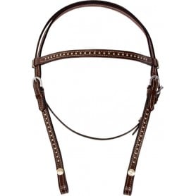 Brown Studded Leather Western Parade Show Horse Tack Set