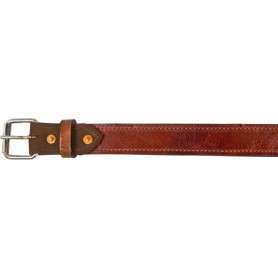 Dark Brown Smooth Leather Rear Flank Horse Back Cinch