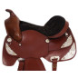 New 16 Gorgeous Tooled Silver Plated Show Horse Saddle.
