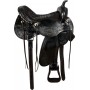 Black Comfortable Pleasure Trail Western Horse Saddle 16 18