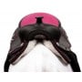 Pink Dura Leather Synthetic Western Horse Saddle 14 17