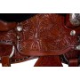 Mahogany Silver Carved Western Horse Show Saddle 16