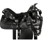 Black Texas Trail Dura Leather Western Horse Saddle Tack