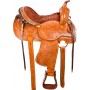 Brown Studded Barrel Racer Western Horse Saddle Tack 15 16