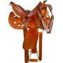 Hand Carved Studded Barrel Racer Western Horse Saddle 14 16