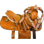 Kids Pony Youth Trail Barrel Show Leather Saddle Tack 10