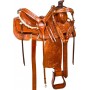 Tooled Western Roping Ranch Work Horse Saddle Tack 16