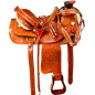 Studded A Fork Wade Tree Roping Western Horse Saddle 16