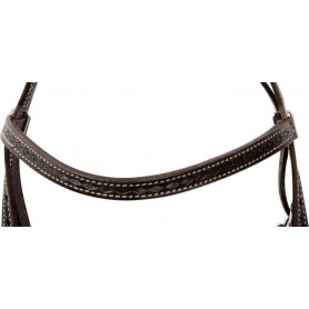 9789 Black Tooled Western Headstall Breast Collar Horse Tack Set