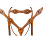 Gator Western Cross Headstall Breast Collar Horse Tack Set