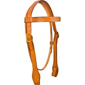 9796 Chestnut Tooled Leather Bridle Breast Collar Western Horse Tack