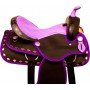 Purple Diamond Synthetic Western Horse Saddle Tack 14.5