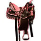 Pink Diamond Synthetic Western Trail Saddle Tack 14