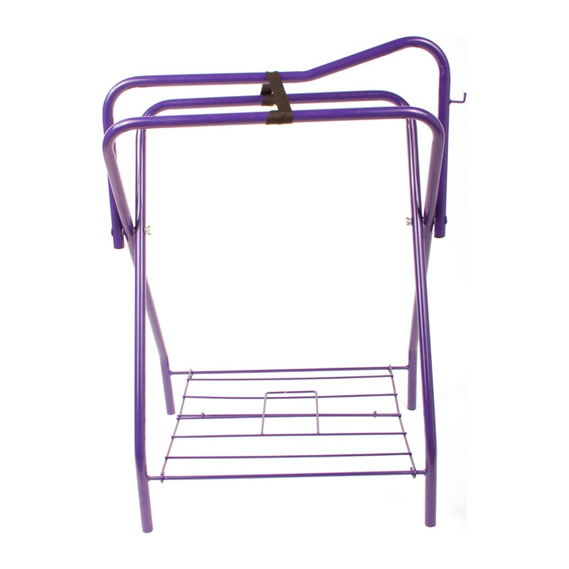Purple Folding Horse Saddle Stand Rack