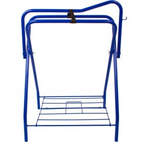 9817 Blue Folding Horse Saddle Stand Rack