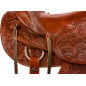 Tooled Wade A Fork Ranch Roping Western Horse Saddle 16