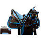 Blue Crystal Synthetic Western Horse Saddle Tack 14 17