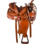 Brown Parade Studded Show Western Saddle 15