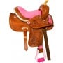 Pink Youth Kids Mini Miniature Horse Western Saddle Tack