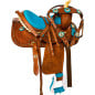 Turquoise Mini Horse Western Youth Saddle Tack 9