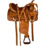 Natural Leather Pleasure Trail Western Horse Saddle Tack 16