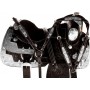 Black Silver Equitation Western Show Horse Saddle Tack 16