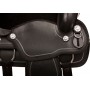 Black Crystal Synthetic Leather Western Horse Saddle 16