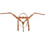 Basket Weave Western Headstall Reins Breast Collar Tack Set