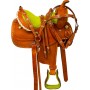 Lime Green Toddler Youth Kids Trail Pony Saddle Tack 10 13