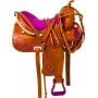 Royal Purple Barrel Racing Western Horse Saddle Tack 15