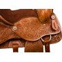 Brown Tandem Double Seat Western Trail Horse Saddle 15 & 10
