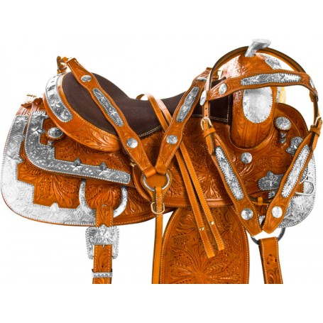 USED HEADSTALL SHOW WESTERN BLING HORSE BRIDLE TRAIL PLEASURE BARREL RACING TACK 