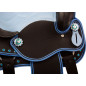 Blue Crystal Kids Seat Youth QH Synthetic Saddle Tack 14