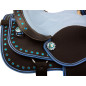 Blue Crystal Kids Seat Youth QH Synthetic Saddle Tack 14