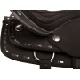 Silver Black Synthetic Western Show Horse Saddle 18