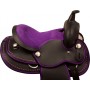 Purple Crystal Dura Leather Western Pony Saddle Tack 12