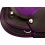 Purple Crystal Dura Leather Western Pony Saddle Tack 12