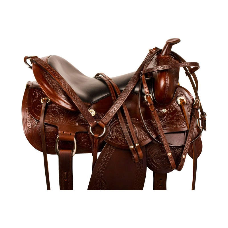 Comfy Brown Trail Endurance Western Horse Saddle Tack 15 18