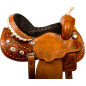 Pro Barrel Racer Western Leather Horse Saddle Tack 15 16