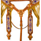Cowboy Beaded Aztec Fringe Western Headstall Horse Tack Set