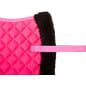 Pink Shaped All Purpose Black Fleece English Horse Saddle Pad