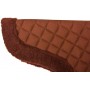 Brown All Purpose Fleece Shaped English Horse Saddle Pad
