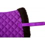 Purple All Purpose Fleece Shaped English Horse Saddle Pad