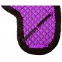 Purple All Purpose Fleece Shaped English Horse Saddle Pad