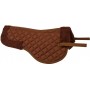 Brown English All Purpose Fleece Horse Saddle Wither Half Pad