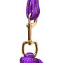 Purple Black Bronc Nose Horse Rope Halter With Lead Rope