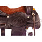 Brown Leather Western Barrel Racing Horse Saddle Tack 14 16