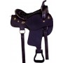 Black Gaited Synthetic Western Horse Saddle Tack 15 18