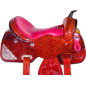 Filigree Pink Western Horse Barrel Racing Saddle Tack 15 16
