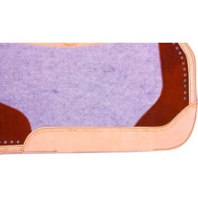 9971 Studded Brown Contour Therapeutic Western Saddle Pad